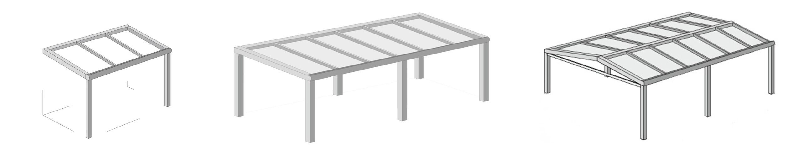 carport-frittstående-Ensidig-dobbeltsidig-uteluksus carport