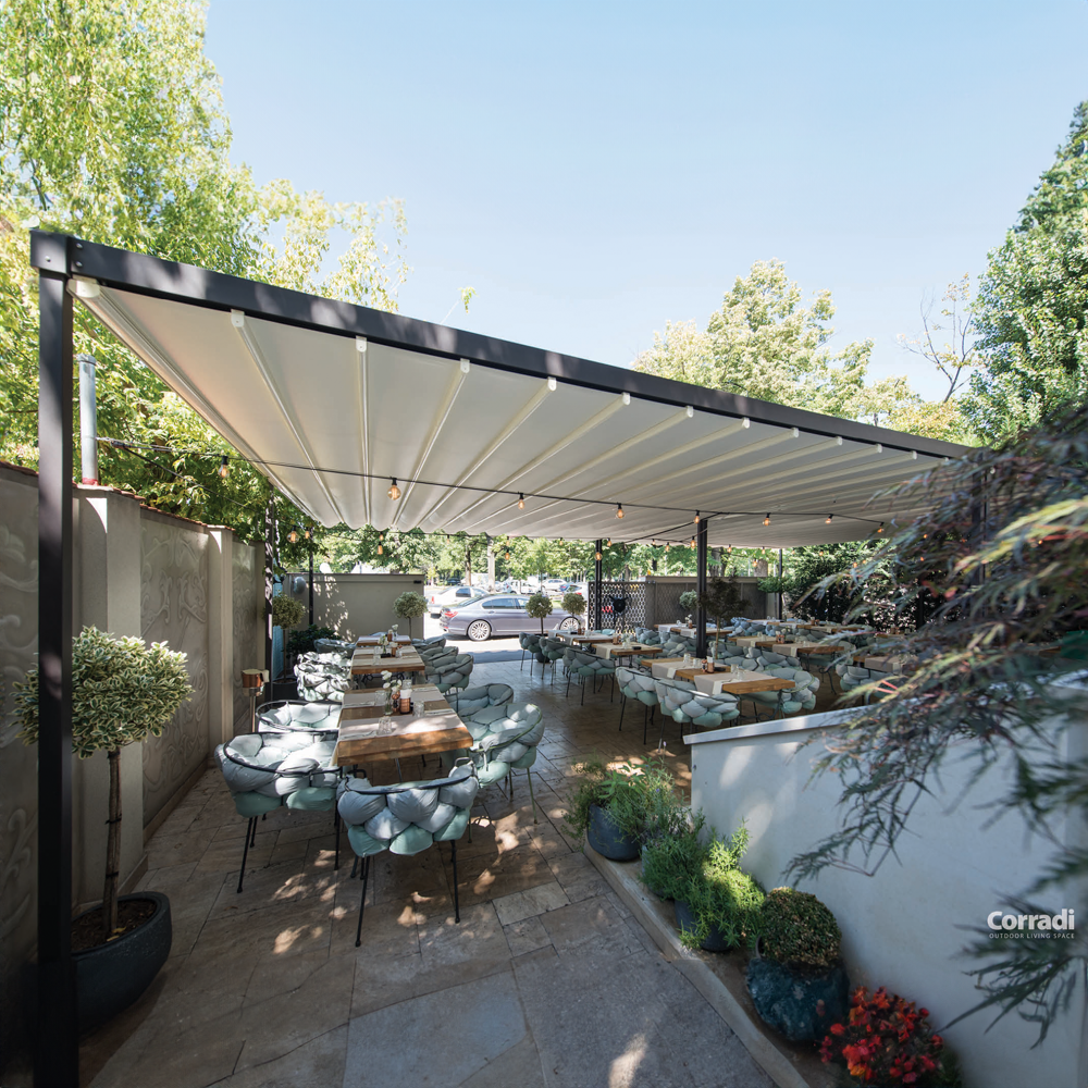 Pergola med flatt duktak Sandefjord