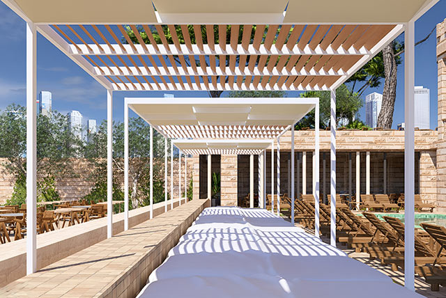 Aluminium pergola med lameller decco uteluksus