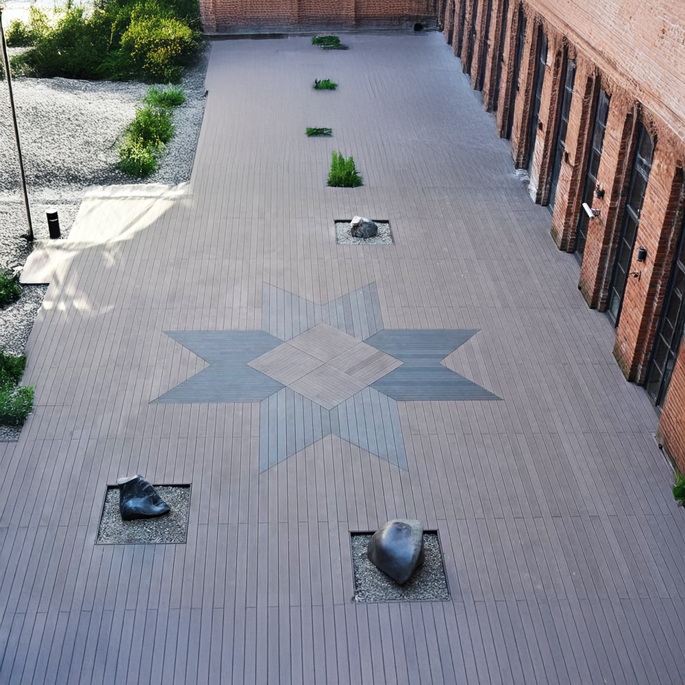 Vedlikeholdsfri aluminium terrasse med trekompositt