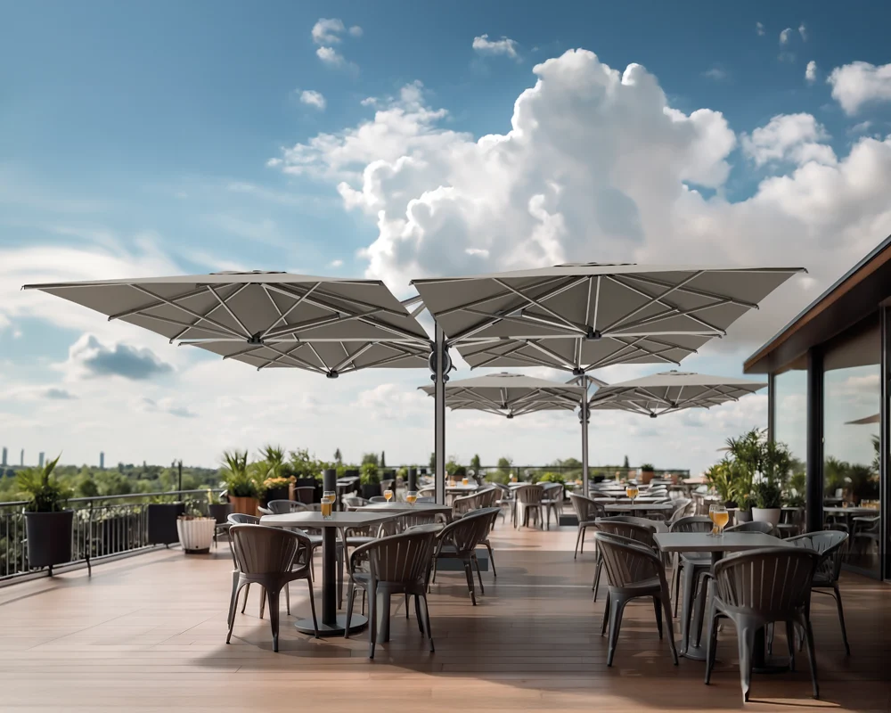 parasoll restaurant, hotell, uteservering uteluksus parasoll restaurant, hotell, uteservering uteluksus