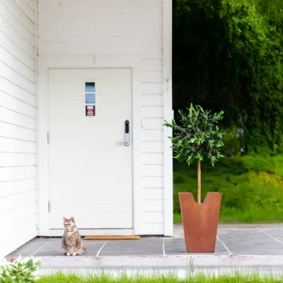Blomsterpotte Blomsterkasse i cortenstål
