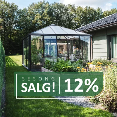 Firkantet drivhus Oase 309x309