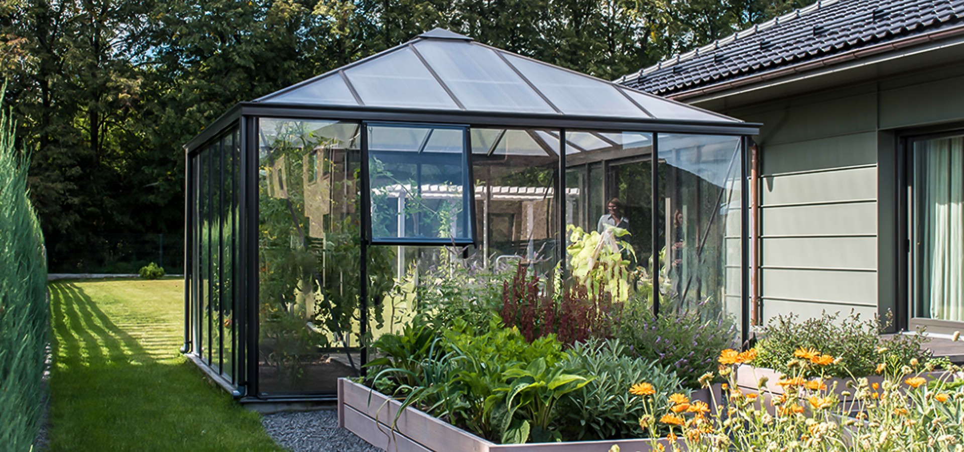 Firkantet drivhus – Oase 309x309 - Bilde 4