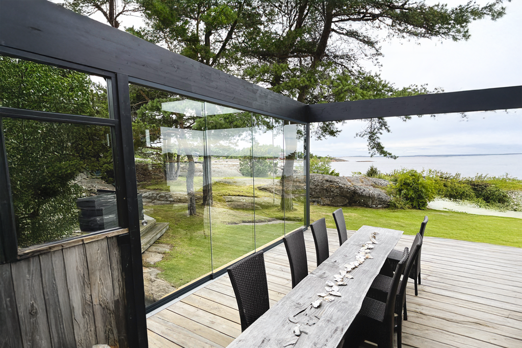 Innglassing av pergola eller terrassetak