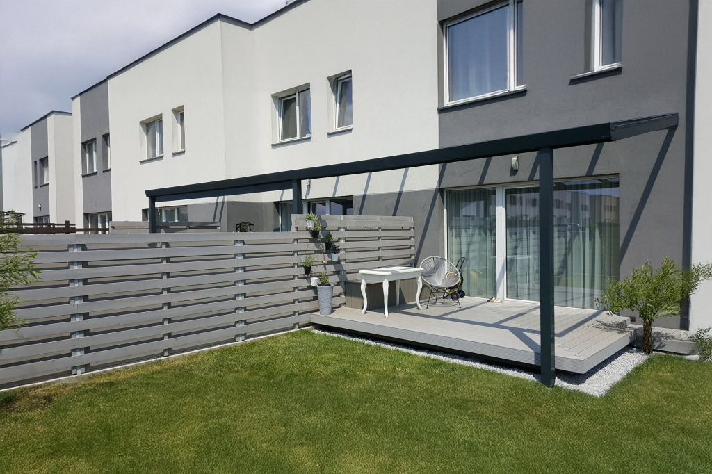 terrassetak til rekkehus