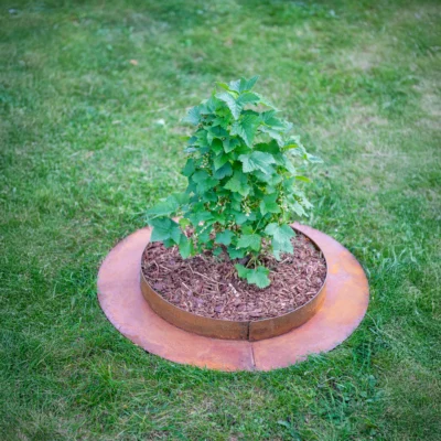 Ring i cortenstål for robotklipper