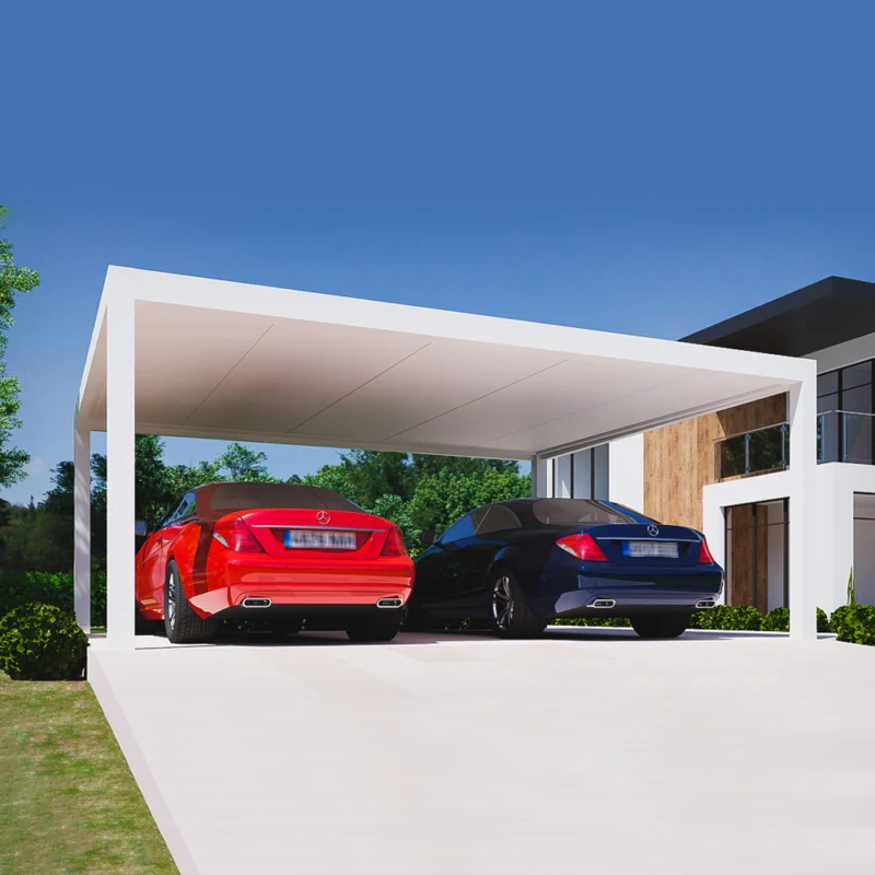 Moderne carport i Fredrikstad bygget etter mål